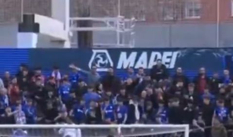 Προσωρινή διακοπή στο Χετάφε - Μπέτις για ξύλο στις εξέδρες! (vid)