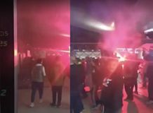 «Παράνοια» στο αεροδρόμιο «Μακεδονία» από τους οπαδούς της ΑΕΚ (vid)