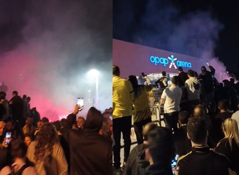 Το Sportal στην «OPAP Arena»: Πανζουρλισμός για τους θριαμβευτές της ΑΕΚ από χιλιάδες κόσμου (vids)