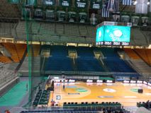 Προστατευτικό δίχτυ μπροστά από τις εξέδρες του ΟΑΚΑ για το Game 2 Παναθηναϊκός - Ολυμπιακός