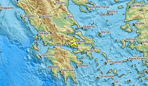 Σεισμός 4,8 ρίχτερ στην Αταλάντη, αισθητός και στην Αττική