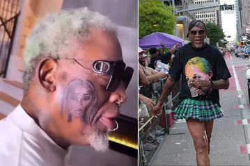 Ο Ρόντμαν έκανε τατουάζ στο μάγουλο το πρόσωπο της νέας του κοπέλας (pic)