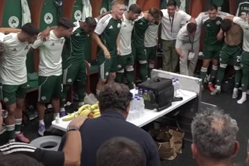 Το πάθος στα αποδυτήρια του Παναθηναϊκού η ατμόσφαιρα από το ματς με τη Σαχτάρ (vid)