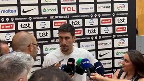 Λαρεντζάκης: «Κοιτάμε μόνο το παιχνίδι με τη Λιθουανία και… το επόμενο αυτοκόλλητο»
