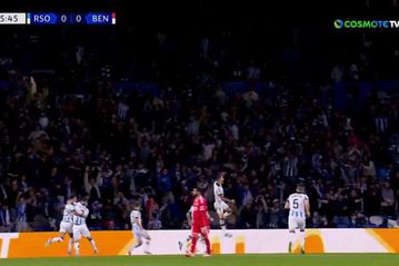 Σούπερ Σοσιεδάδ «καθάρισε» από το πρώτο ημίχρονο την Μπενφίκα και ανέβηκε στην πρώτη θέση