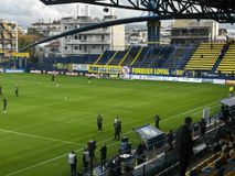 Το πανό των φίλων του Παναιτωλικού για τον δολοφονηθέντα οπαδό της ΑΕΚ