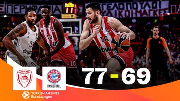 Τα highlights της νίκης του Ολυμπιακού κόντρα στην Μπάγερν Μονάχου