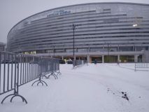 Καϊράτ - Ολυμπιακός: Απτόητη η Astana Arena από το χιόνι και τη χαμηλή θερμοκρασία