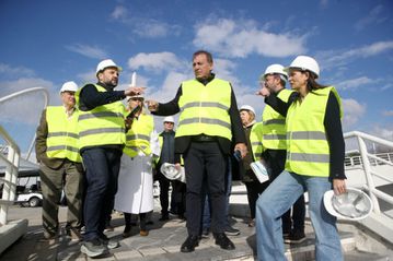 Στα εργοτάξια του ΟΑΚΑ ο Γιάννης Βρούτσης