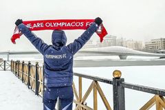 «Ερυθρόλευκο» χρώμα στην παγωμένη Αστάνα από τον Ολυμπιακό