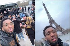Έτοιμο το Παρίσι για... ΝΒΑ δράση - Ο Ντόνοβαν Μίτσελ στέλνει χαιρετίσματα από τον Πύργο του Άιφελ (vids)