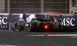 Στον τοίχο ο Στρολ και αυτοκίνητο ασφαλείας στο γκραν πρι της Τζέντα (vid)