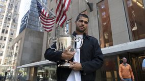 Με μοντέλα γιόρτασε τον θρίαμβό του στο US Open ο Αλκαράθ