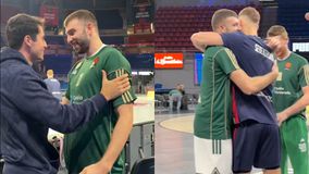 Θερμή υποδοχή στον Ρογκαβόπουλο στη Βιτόρια για την επιστροφή του (vid)