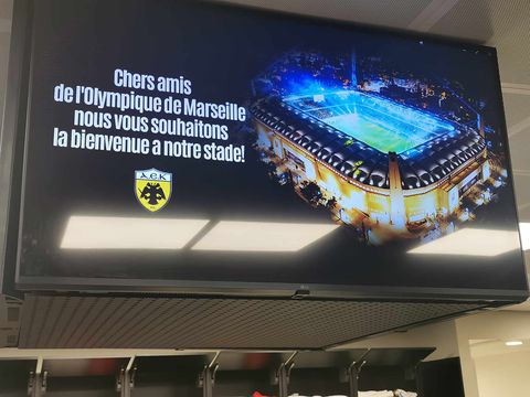 Έτσι υποδέχτηκε τη Μαρσέιγ η ΑΕΚ στην «OPAP Arena» (pics)