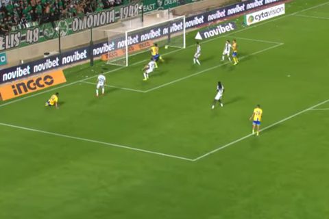 Ο Διαμαντάκος σκόραρε στο 90+8' και έδωσε την ισοπαλία στον ΑΠΟΕΛ κόντρα στην Ομόνοια (vid)