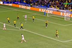 Πρώτο σουτ για τον Ολυμπιακό στο ματς με τον Τσικίνιο