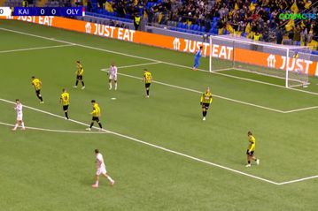 Πρώτο σουτ για τον Ολυμπιακό στο ματς με τον Τσικίνιο