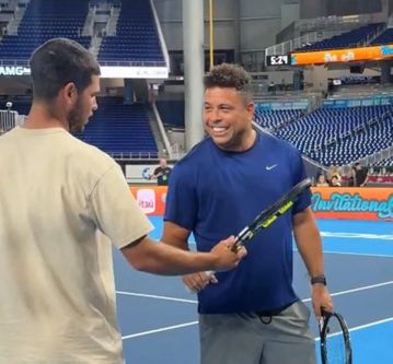Συνάντηση γιγάντων στο Μαϊάμι-  Ο Αλκαράθ έπαιξε τένις με τον Ρονάλντο