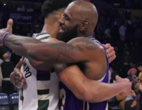 Θερμή αγκαλιά Αντετοκούνμπο και ΛεΜπρόν (vid)