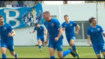 Η κεφαλιά του Τζανετόπουλου για το 1-1 της Νίκης Βόλου κόντρα στον Ηρακλή