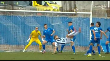 Το ασύλληπτο ψαλιδάκι του Μάναλη για το 1-0 του Ηρακλή κόντρα στη Νίκη Βόλου