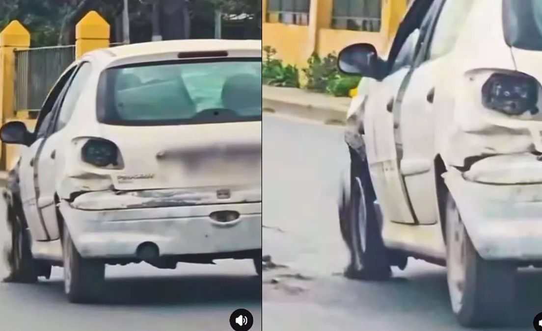 Ηράκλειο: Αυτοκίνητο-ερείπιο προκαλεί πανικό (+video)