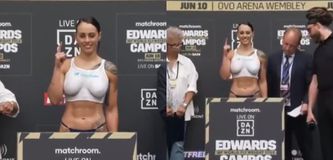 Πυγμάχος... βγήκε απ' τα ρούχα της: Ζυγίστηκε με body paint διαφημίζοντας το Only Fans (vid)