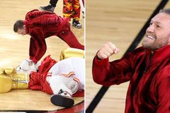 Ο ΜακΓκρέγκορ έβγαλε Knock Out τη μασκότ των Μαϊάμι Χιτ (vid)