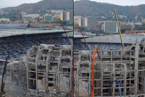 Εργοτάξιο το Camp Nou: Συνεχίζονται οι εργασίες για την ανακαίνισή του