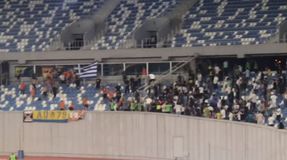 «Εμετικό» πανό στήριξης στους Κροάτες δολοφόνους από τους Γεωργιανούς στο Ντίλα Γκόρι - ΑΠΟΕΛ