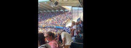 Ελληνικές σημαίες στο Jan Breydel Stadium για χάρη του Τζόλη (vid)