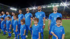 Η ανάκρουση του Εθνικού Ύμνου στο Ελλάδα - Γιβραλτάρ