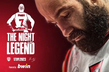 Αλλαγή ώρας για το Night of the Legend και την εκδήλωση του Ολυμπιακού αφιερωμένη στον Βασίλη Σπανούλη