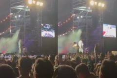 Ο Κωνσταντίνος Αργυρός διέκοψε τη συναυλία του για να δει τα τελευταία δευτερόλεπτα του αγώνα της Ελλάδας με τη Λιθουανία (vid)