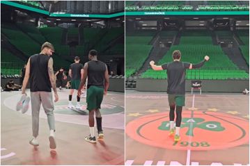 Το Glass floor μπήκε σε λειτουργία και οι παίκτες του Παναθηναϊκου δεν πίστευαν στα μάτια τους (vids)