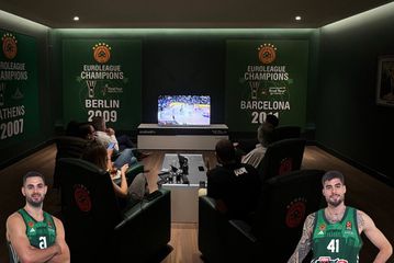 Οι Χουάντσο και Παπαπέτρου θα δουν το παιχνίδι του Παναθηναϊκού με την Άλμπα παρέα με φιλάθλους στο Lounge του ΟΑΚΑ