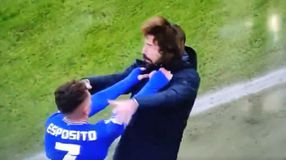 «Τρελάθηκε» ο Εσπόζιτο, πανηγύρισε γκολ πιάνοντας από τον γιακά τον Πίρλο! (vid)