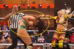 Η σύντροφος κορυφαίου άσου της Παρτίζαν συμμετέχει στο WWE και ξεγύμνωσε την αντίπαλό της κατά τη διάρκεια του αγώνα!