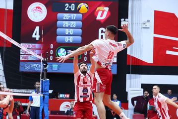 Ο Ολυμπιακός έκανε αποφασιστικό βήμα πρόκρισης στο CEV Cup!