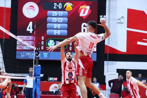 Ο Ολυμπιακός έκανε αποφασιστικό βήμα πρόκρισης στο CEV Cup!