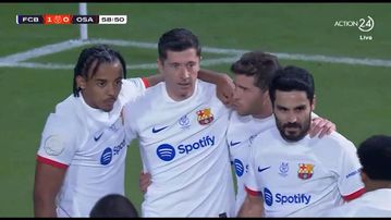 Άνοιξε το σκορ ο Λεβαντόφσκι κόντρα στην Οσασούνα