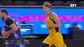 Εκτοξεύει τη διαφορά με συνεχόμενα τρίποντα η ΑΕΚ κόντρα στη Μύκονο