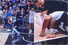 Σωριάστηκε στο παρκέ o Νόρμαν Πάουελ των Κλίπερς και το αίμα έτρεχε... ποτάμι (vid)