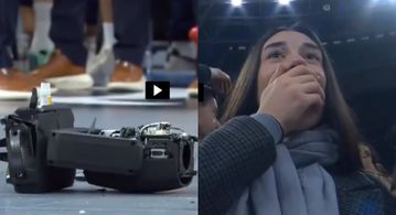 Τρομακτική σκηνή στο Μπασκόνια – Μπαρτσελόνα: Έπεσε προβολέας από την οροφή του γηπέδου! Από θαύμα σώθηκε cheerleader (vid)