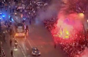 Η φαντασμαγορική άφιξη της Ρεάλ Μαδρίτης στο «Μπερναμπέου» (vid)