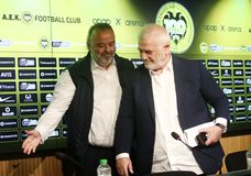 Πέρασαν όλη την μέρα τους στο γήπεδο της ΑΕΚ ο Ηλιόπουλος με τον Μελισσανίδη