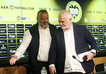 Πέρασαν όλη την μέρα τους στο γήπεδο της ΑΕΚ ο Ηλιόπουλος με τον Μελισσανίδη