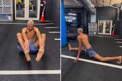 Ο εξωπραγματικός Ουεμπανιαμά κάνει σπαγκάτο και γεμίζει το γυμναστήριο με τα 225 εκατοστά του (vid)