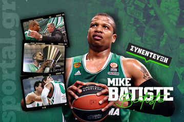 Ο Μάικ Μπατίστ στο Sportal: «Περιμένω με αγωνία τον Ντένις Σρούντερ στο Τορόντο και τον Παναθηναϊκό του Αταμάν να πάει στο Final Four»